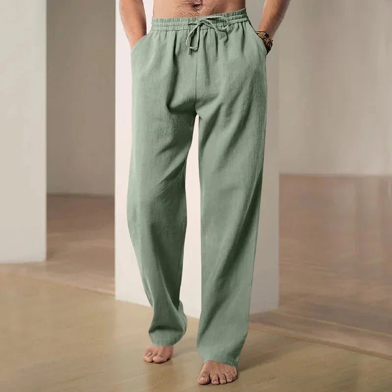 Airy Loose Fit Linen Pants - Harren Cole