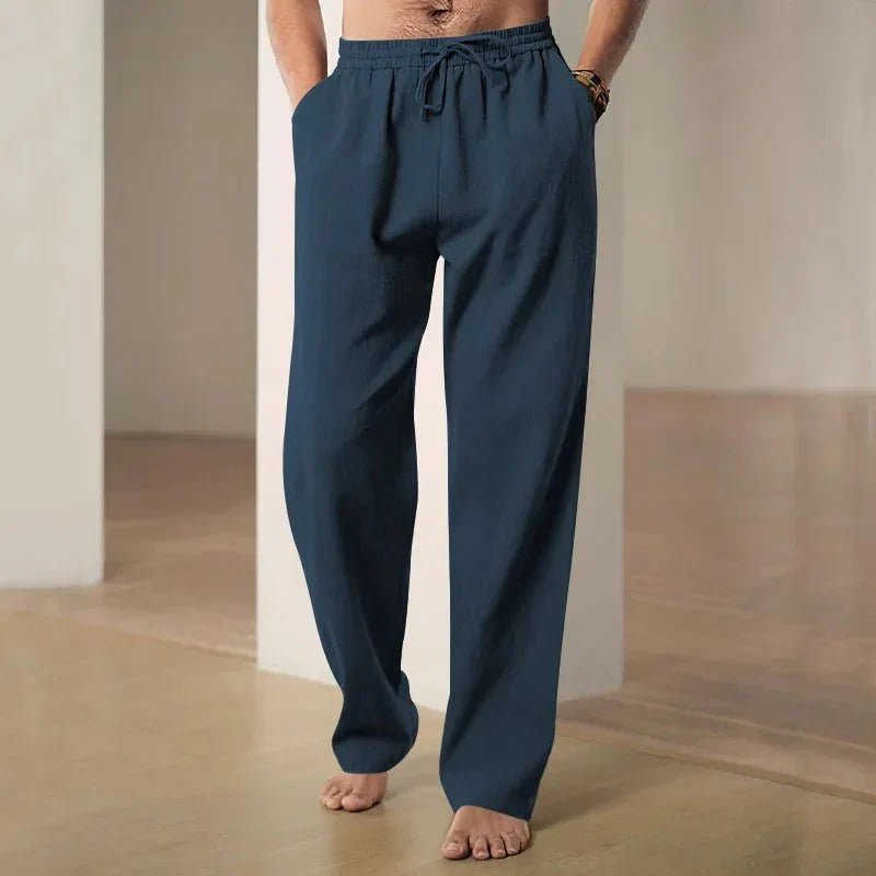 Airy Loose Fit Linen Pants - Harren Cole