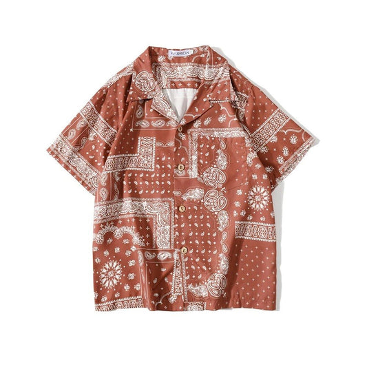 Bandana Print Hawaiian Shirt for Men - Harren Cole
