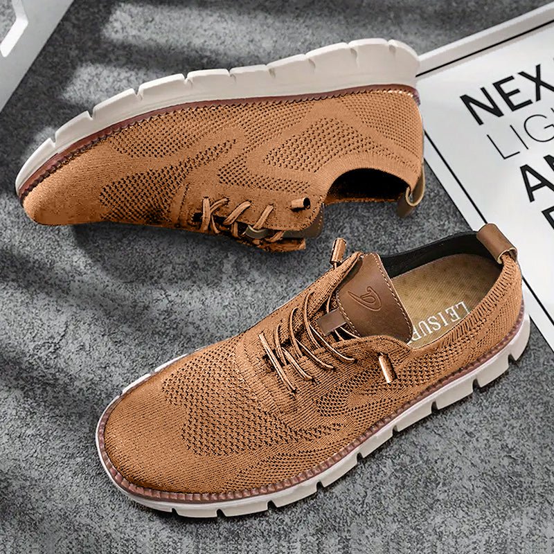 Brown Urban Comfort Sneakers for Men - Harren Cole