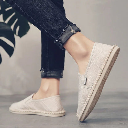 Classic Men's Espadrilles Canvas Slip - On Shoes - Harren Cole