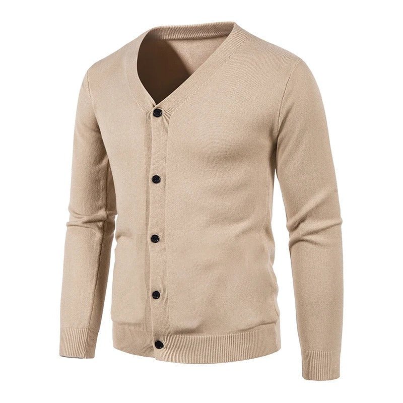 Classic Men's Wool Blend Cardigan Sweater - Harren Cole