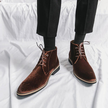 Classic Sterling Leather Lace - Up Boots for Men - Harren Cole