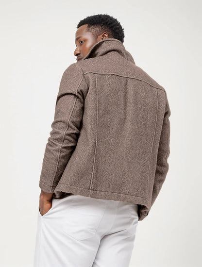 Classic Wool Jacket with Chest Pockets for Men - Harren Cole