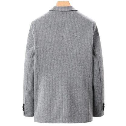 Elegant Herringbone Pattern Blazer Jacket for Men - Harren Cole
