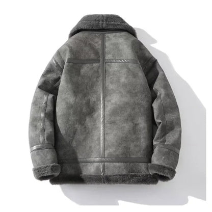 Fleece - Lined Leather Jacket for Men - Harren Cole