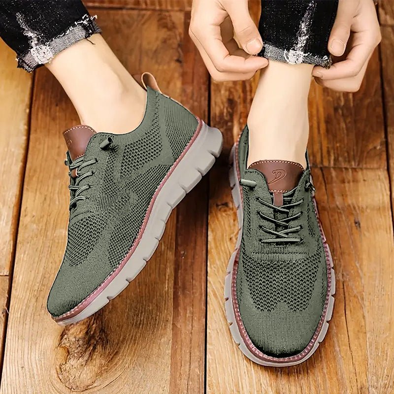 Green Urban Comfort Sneakers for Men - Harren Cole