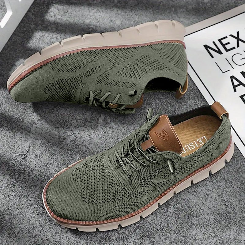 Green Urban Comfort Sneakers for Men - Harren Cole