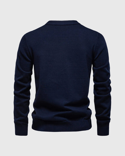 Knitted Button - Up Cardigan Sweater - Harren Cole