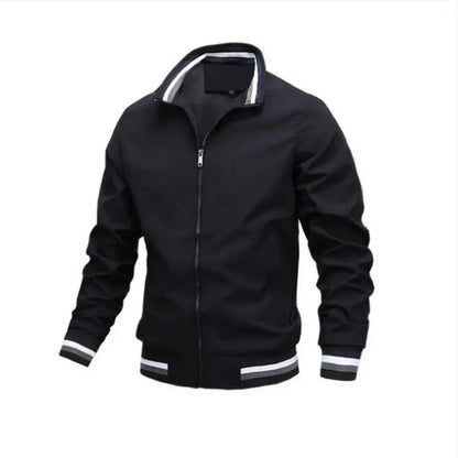 Men Lightweight Waterproof Bomber Windbreaker Jacket White - Harren Cole
