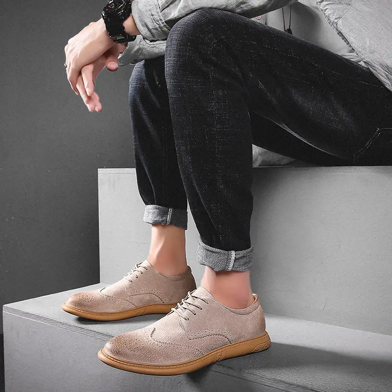 Men's Breathable Oxford Lace - Up Casual and Business Shoes - Harren Cole