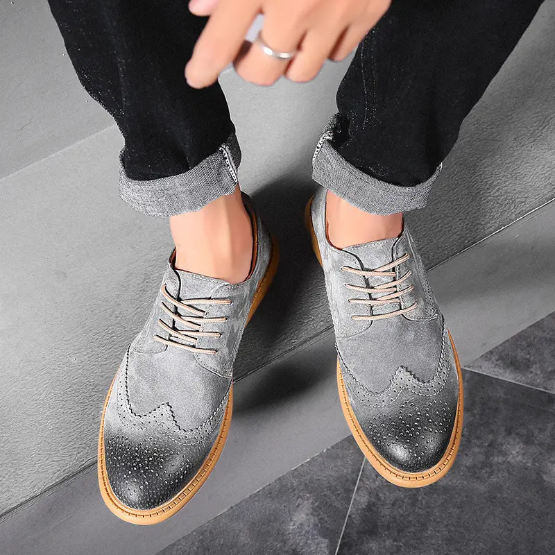 Men's Breathable Oxford Lace - Up Casual and Business Shoes - Harren Cole