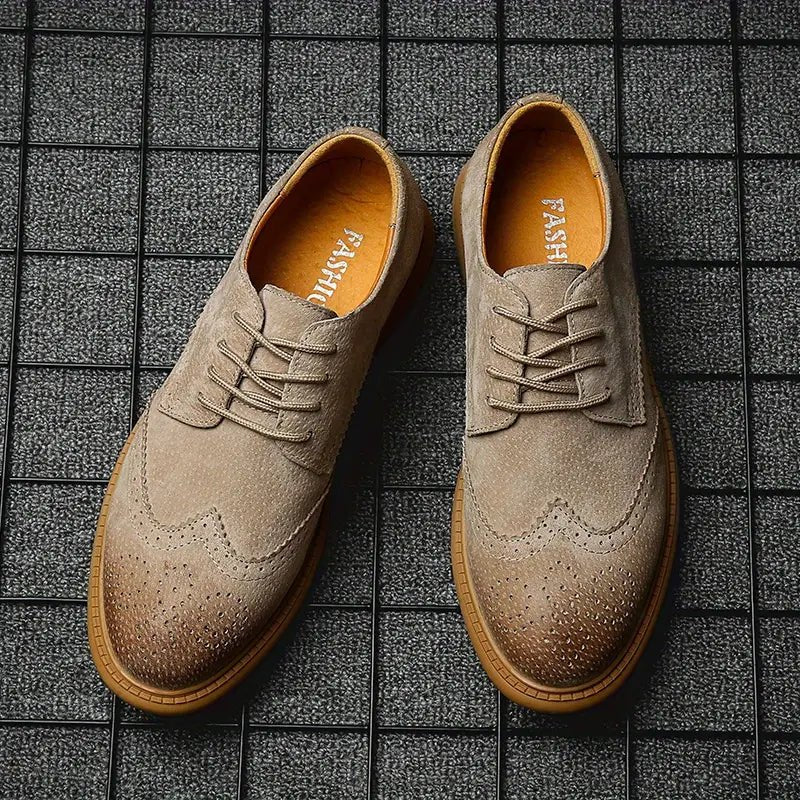 Men's Breathable Oxford Lace - Up Casual and Business Shoes - Harren Cole