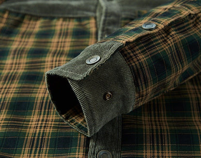 Men's Checked Shirt with Sherpa Lining - Harren Cole