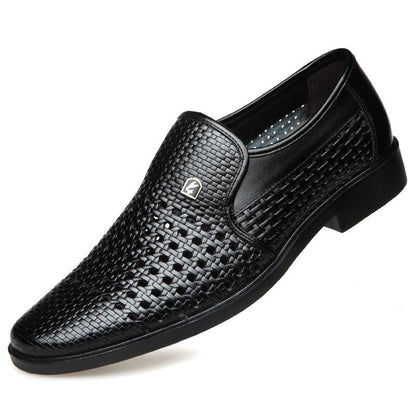 Men's Genuine Leather Business Dress Shoes - Harren Cole