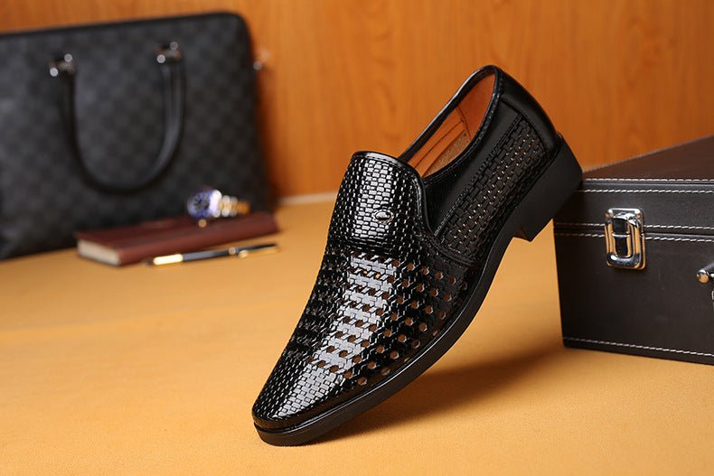 Men's Genuine Leather Business Dress Shoes - Harren Cole