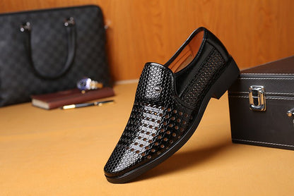 Men's Genuine Leather Business Dress Shoes - Harren Cole
