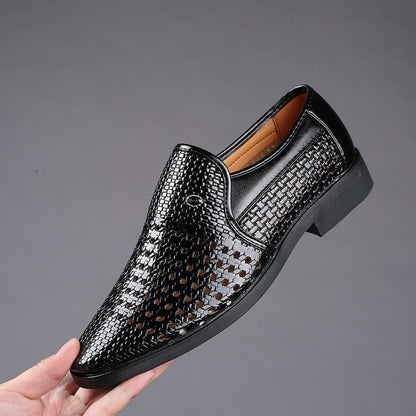 Men's Genuine Leather Business Dress Shoes - Harren Cole