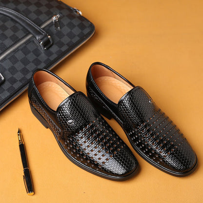 Men's Genuine Leather Business Dress Shoes - Harren Cole
