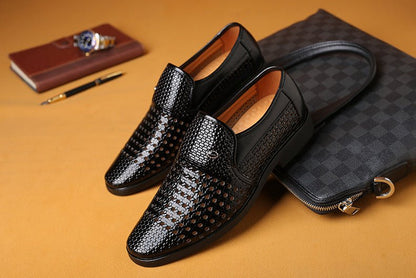 Men's Genuine Leather Business Dress Shoes - Harren Cole