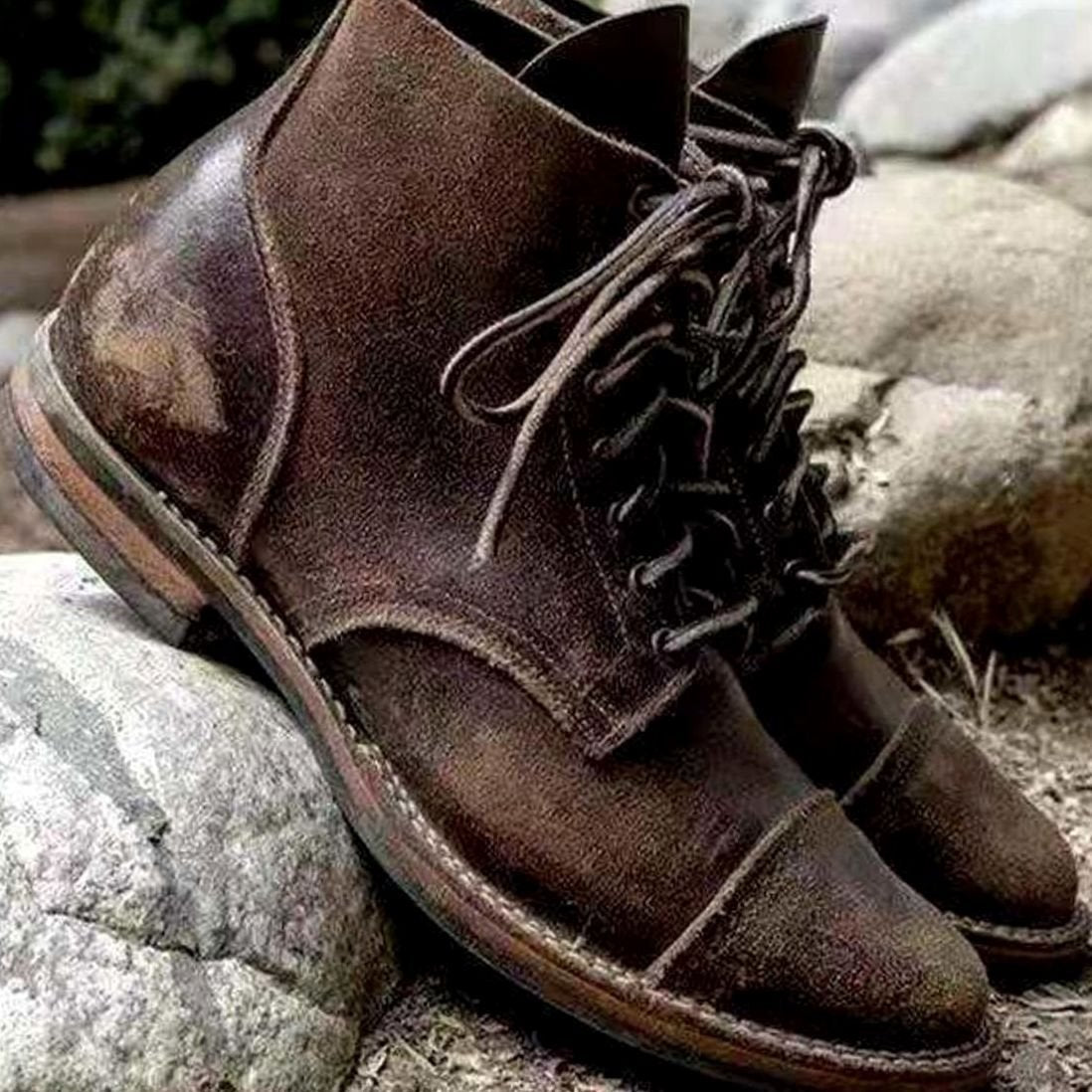 Men's Insulated Lace Up Ankle Boots - Harren Cole