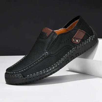 Men's Leather Dress Shoes with Non - Slip Sole - Harren Cole