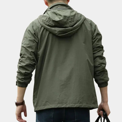 Men's Lightweight Breathable Cargo Jacket - Harren Cole