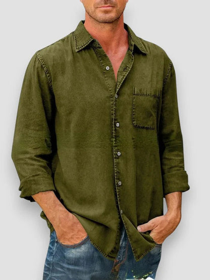 Men’s Long Sleeve Casual Shirt - Harren Cole