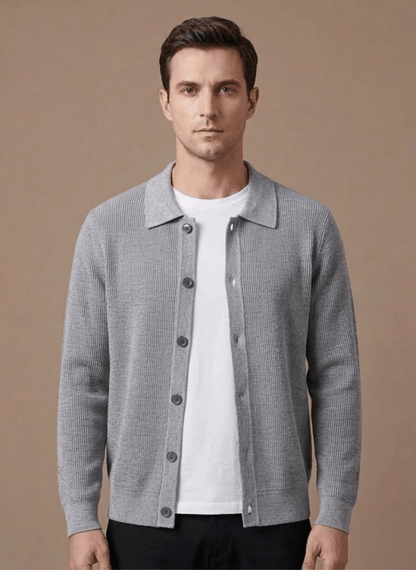 Men's Long-Sleeve Relaxed-Fit Cardigan - Harren Cole