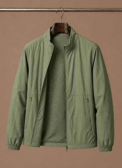 Men's Mesh-Lined Bomber Jacket - Harren Cole