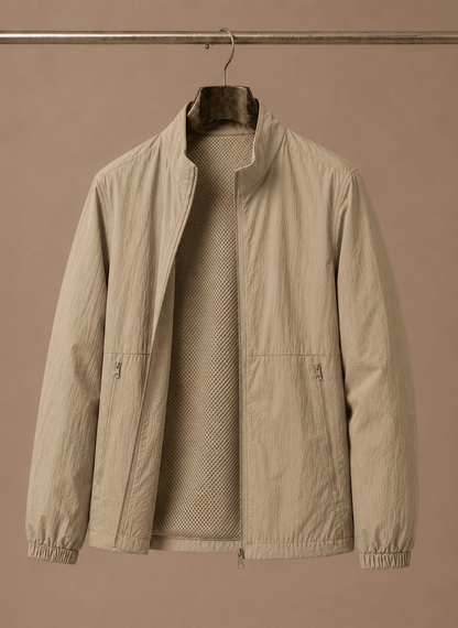 Men's Mesh-Lined Bomber Jacket - Harren Cole