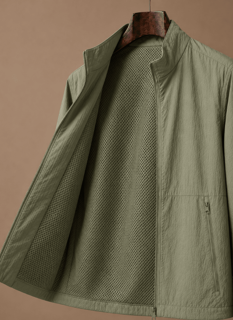 Men's Mesh-Lined Bomber Jacket - Harren Cole