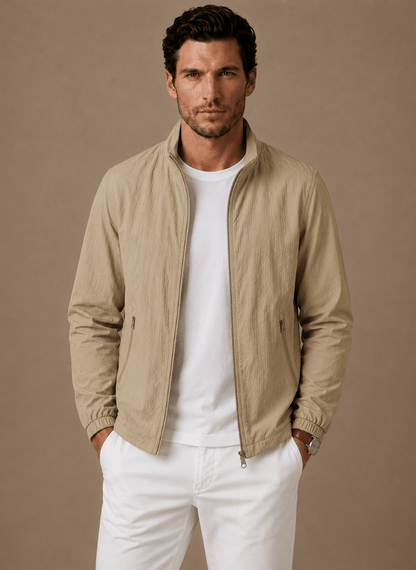 Men's Mesh-Lined Bomber Jacket - Harren Cole
