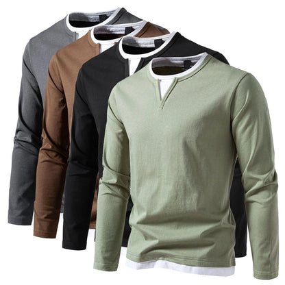 Men's Slim Fit Long Sleeve Casual Shirt - Harren Cole