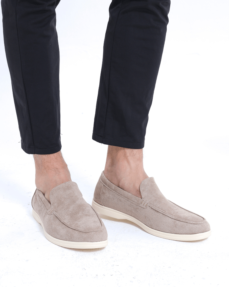 Men's Suede Loafers Slip - On Business Shoes - Harren Cole