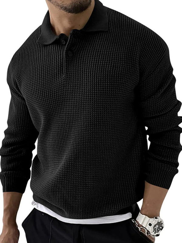 Men's Urban Slim Fit Knit Sweater with Shawl Collar - Harren Cole
