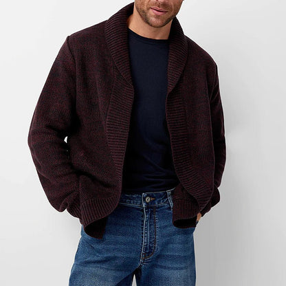 Men's Wool Knit Cardigan Sweater - Harren Cole