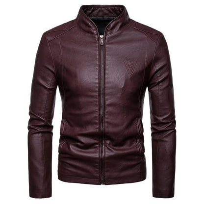 Minimalist Faux Leather Jacket - Harren Cole