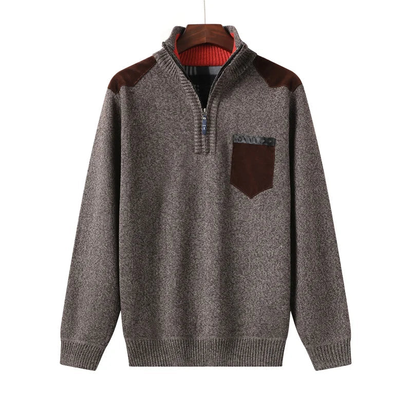 Ribbed Knit Relaxed Cardigan With Pockets - Harren Cole