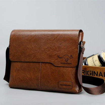 RustMark Leather Messenger - Harren Cole