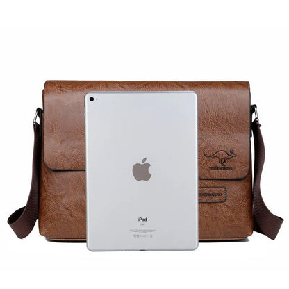 RustMark Leather Messenger - Harren Cole