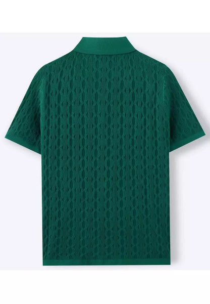 Structured Short Sleeve Knit Shirt - Harren Cole