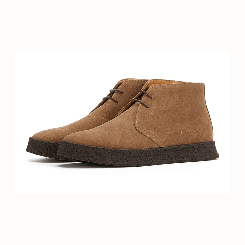Suede Desert Boots with Crepe Sole for Men - Harren Cole