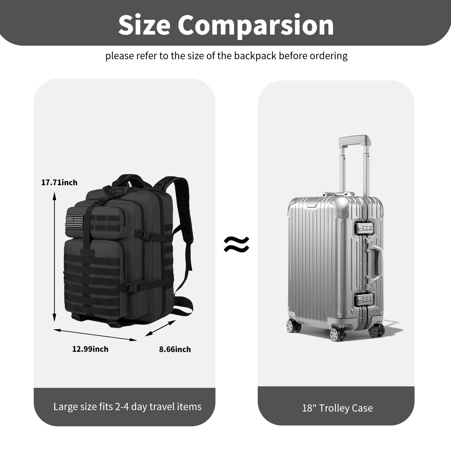 Tactical Military - Style Expandable Backpack - Harren Cole