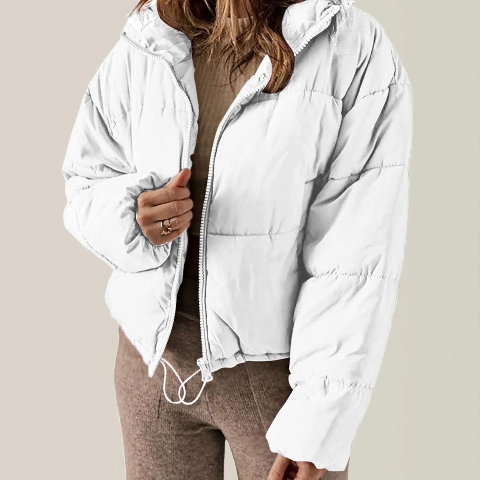 Warm Quilted Puffer Jacket - Harren Cole