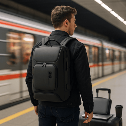 Waterproof Anti - Theft Backpack with USB Charging Port - Harren Cole