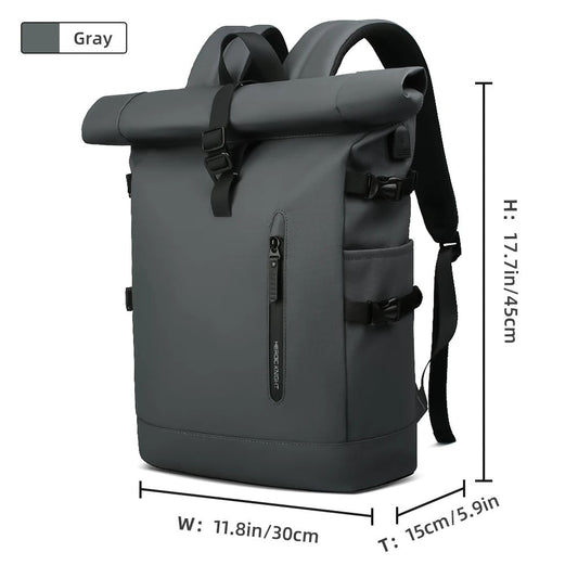 Waterproof Roll - Top Backpack - Harren Cole