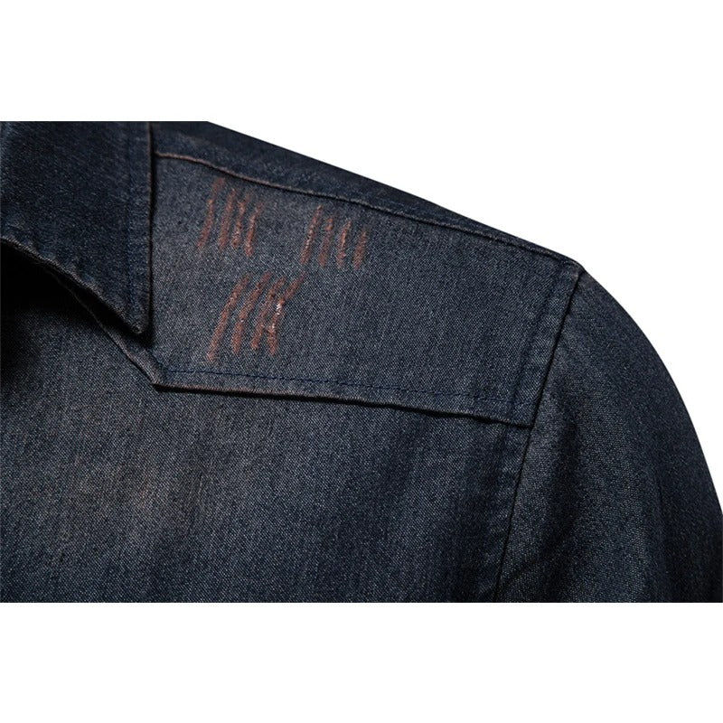 Western Style Denim Shirt - Harren Cole