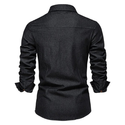 Western Style Denim Shirt - Harren Cole