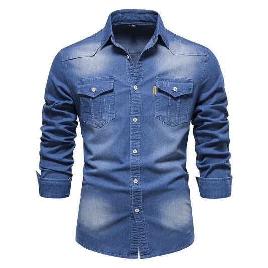 Western Style Denim Shirt - Harren Cole